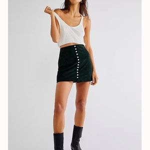 free people suede skirt